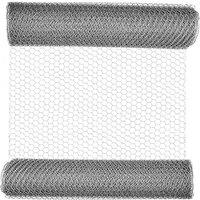 BARGAINS-GALORE Hexagonal Mesh Galvanised Garden Wire 0.9m X 10m 13mm Hex Holes Diy in Silver