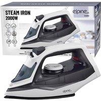 BARGAINS-GALORE 2000w Steam Iron With Dry & Spray Function Controlled Heat Settings