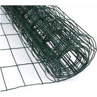 BARGAINS-GALORE Green Pvc Coated Galvanised Wire Garden Netting 0.9m X 10m Mesh 50mm