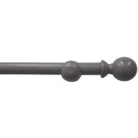 Blinds Outlet Wooden Eyelet Curtain Pole in Grey | Size: 360 cm