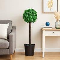 Voltico Artificial Boxwood Topiary Tree in Pot 66cm in Green