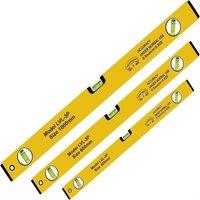 ATEK Spirit Level Set, 3pcs High Accuracy Spirit Leveler Lightweight DIY Builder 400, 600, 1000mm, Aluminum Alloy Level Set | Size: 1000mm 16000mm