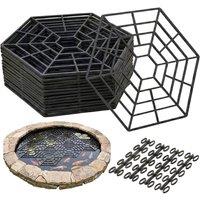 Nordara Pond Fish Guard Protector Floating Net Rings Protective Cover in Black