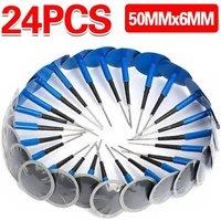 Nordara 24Pcs Car Tyre Puncture Repair Kit 50x6mm Mushroom Plug Patch in Blue