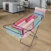 Nordara 18M Winged Concertina Clothes Airer Dryer Rack in Black