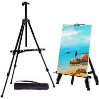 Nordara Adjustable Tripod Artist Easel Stand Drawing Sketch Display in Black