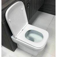 Nordara Luxury White Square Toilet Seat Soft Close Quick Release Hinges