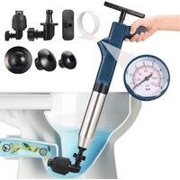 Nordara High Pressure Air Plunger - Powerful Toilet Unblocker in Blue