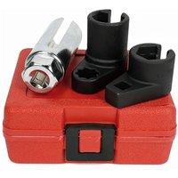SPETLEK 3Pc O2 Sensor Socket 6 Point Wrench Remover Installer Tool Set