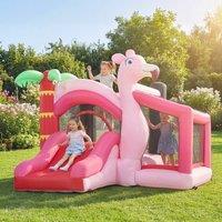 AIYAPLAY Kids Inflatable Bouncy Castle with Blower for Indoor Outdoor, Pink