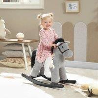 AIYAPLAY Baby Rocking Horse, Toddler Animal Rocker for Kids Aged 2-5, Grey