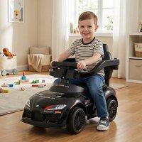 CASART 3-in-1 Kids Push Car Stroller Sliding Walking Car w/ Handle in Black