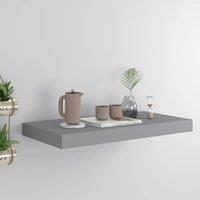 Berkfield Home Floating Wall Shelf Grey 50x23x3.8 cm MDF