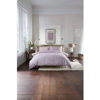 The Lyndon Company William Plush Brushed Cotton Duvet Set in Mauve | Size: Double
