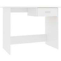 Berkfield Home Desk White 100x50x76 cm Engineered Wood | Size: 100 x 50 x 76 cm