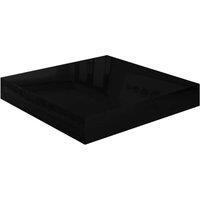 Berkfield Home Floating Wall Shelf High Gloss Black 23x23.5x3.8 cm MDF