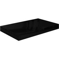 Berkfield Home Floating Wall Shelf High Gloss Black 40x23x3.8 cm MDF