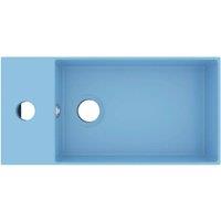 Berkfield Home Full Bathroom Sink with Overflow Ceramic Light Blue in Baby Blue