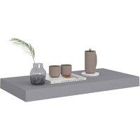 Berkfield Home Durable Floating Wall Shelf Grey 50x23x3.8 cm MDF