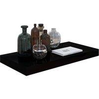 Berkfield Home Durable Floating Wall Shelves 2 pcs High Gloss Black 50x23x3.8 cm MDF