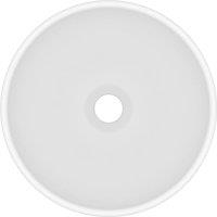 Berkfield Home Luxury Bathroom Basin Round Matt White 32.5x14 cm Ceramic