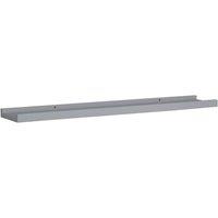 Berkfield Home Picture Frame Ledge Shelves 2 pcs Grey 80x9x3 cm MDF | Size: 80 x 9 x 3 cm
