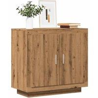 Berkfield Home Sideboard Artisan Oak 80x40x75 cm Engineered Wood in Brown | Size: 80 x 40 x 75 cm