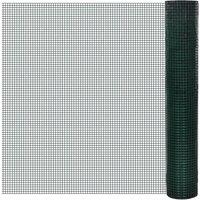 Berkfield Home Chicken Wire Fence Galvanised Steel 1x25 m Green