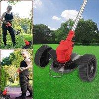 Nordara 24V Cordless Grass Trimmer Garden Cutter With 2 Batteries in Red