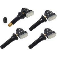 Nordara 4x TPMS Tyre Pressure Sensor Repair Kit for Ford in Black