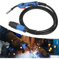 Nordara 5M MIG MAG Welding EURO Torch MB15 Welder Gun Complete Connector in Black