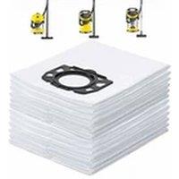 EONLION 10Pcs Fleece Dust Bags Fit Karcher WD2 WD3 Wet Dry Vac in White