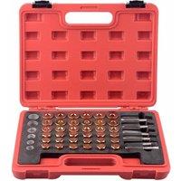 Nordara 114pc M13-M22 Oil Pan Thread Repair Kit Sump Plug Tool Set in Red