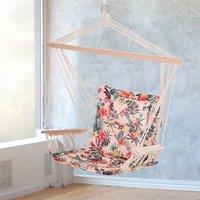 Nordara Hammock Multicolour Flower Swing Chair with Cushion 100KG