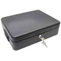 EONLION Fireproof Large Security Safe Home Office Cash Document Lock Box in Black