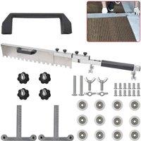 Nordara Adjustable Floor Tile Leveling Paving Sand Screed Mortar Trowel in Silver