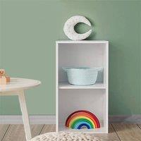Nordara White 2Tier Cube Storage Bookcase White