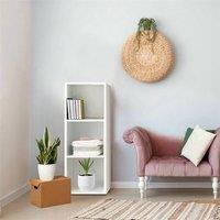 Nordara White 3Tier Cube Storage Bookcase White