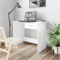 Berkfield Home Desk White 100x50x76 cm Engineered Wood | Size: 100 x 50 x 76 cm