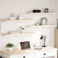 Berkfield Home Floating Shelves 4 pcs 110x23.5x4 cm Engineered Wood in Brown