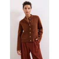 Phase Eight Women's Clara Knitted Jacket in Walnut | Size: XS