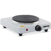 Geepas Hot Plate Electric Cooker Single Portable Table Top Kitchen Hob Stove 1000W in White