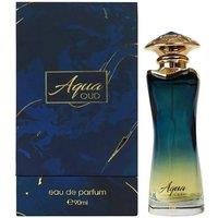 Ahmed Al Maghribi Aqua Oud Perfume - 90ml Long-Lasting Arabian Fragrance in Brown