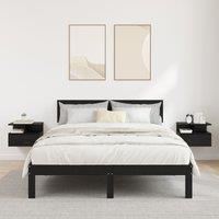 Berkfield Home Floating Nightstands 2 pcs Black Oak 40x31x27 cm Engineered Wood | Size: 40 x 31 x 27 cm