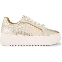 KG Kurt Geiger Women's 'Lighter Weave' Trainers in Gold | Size: 5