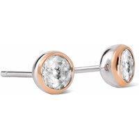 Clogau Women's Celebration Sterling Silver Stud Earrings with Topaz in Metallics