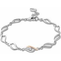 Clogau Women's Past Present Future Sterling Silver Multi-Link Bracelet with Topaz in Metallics