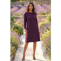 Roman Women's A-Line Pocket Detail Swing Dress in Purple | Size: 10
