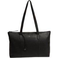 NiNa Amora Women's 'Maria' Leather Tote Bag in Black