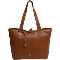 NiNa Amora Women's 'Carolina' Leather Tote Bag in Tan
